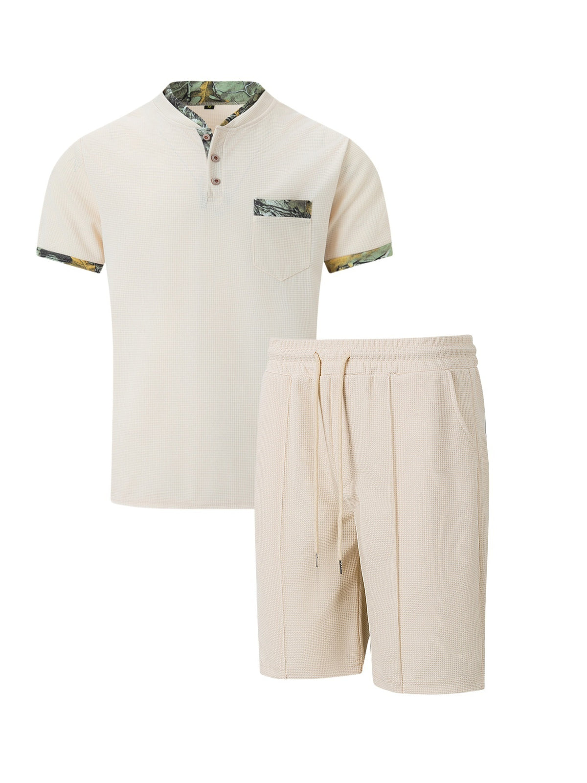 Solid Color Leisure 2-piece Sets Set