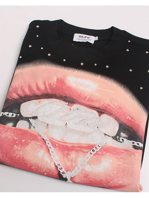 Hot Girls Big Mouth Studs T-shirt