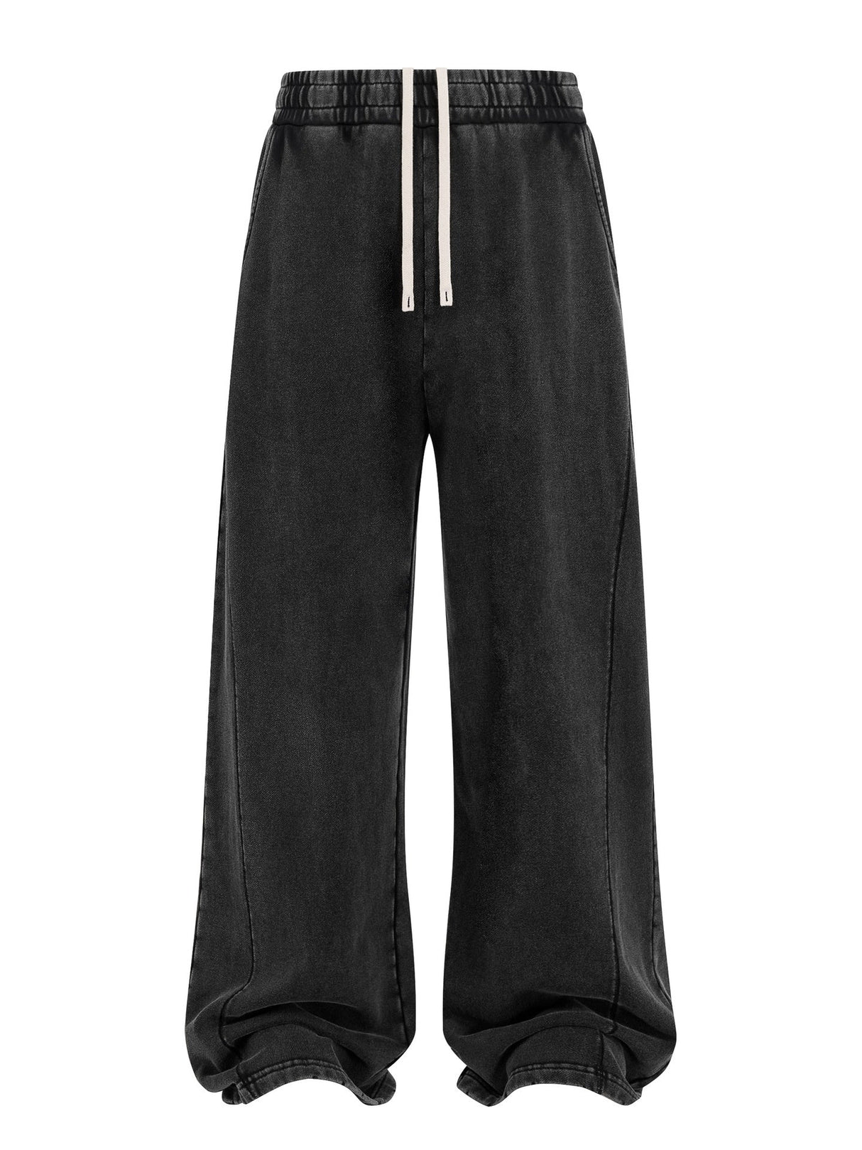 Liber Summer Neutral wear Trouser leg stitching Solid Color Pants