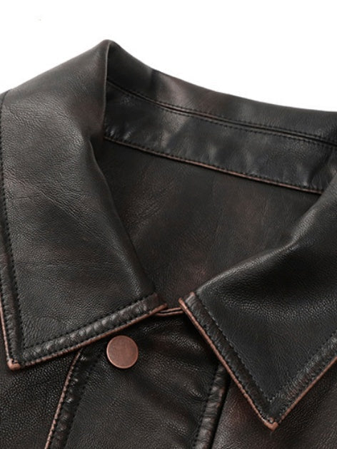 Post-apocalyptic Locomotive Leather Jacket