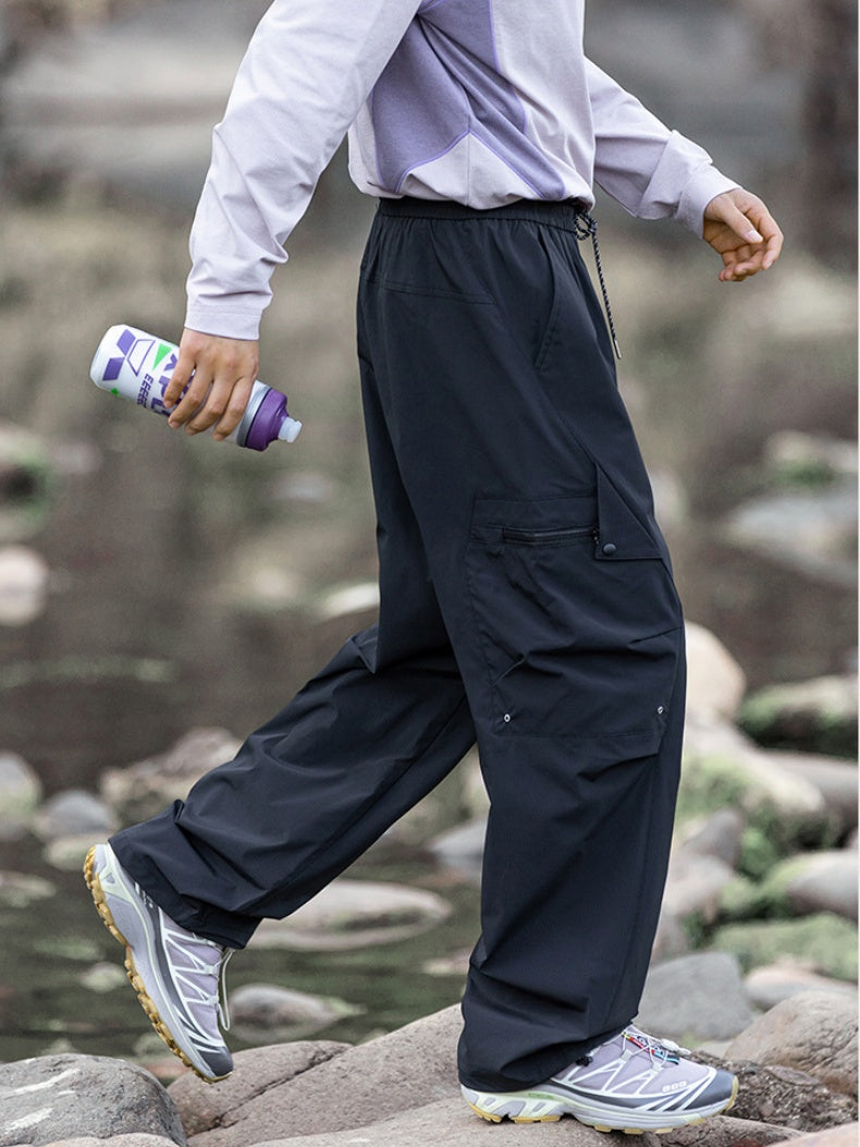 Water-repellent Straight-fit Cargo Trousers