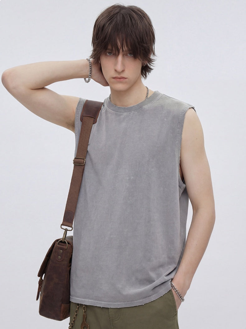 Retro Distressed Sports Tank Tops