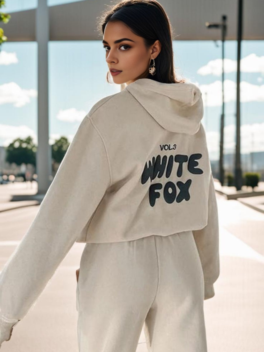 Liber Autumn Women's 3D Three-dimensional pattern Letter 2-piece Sets