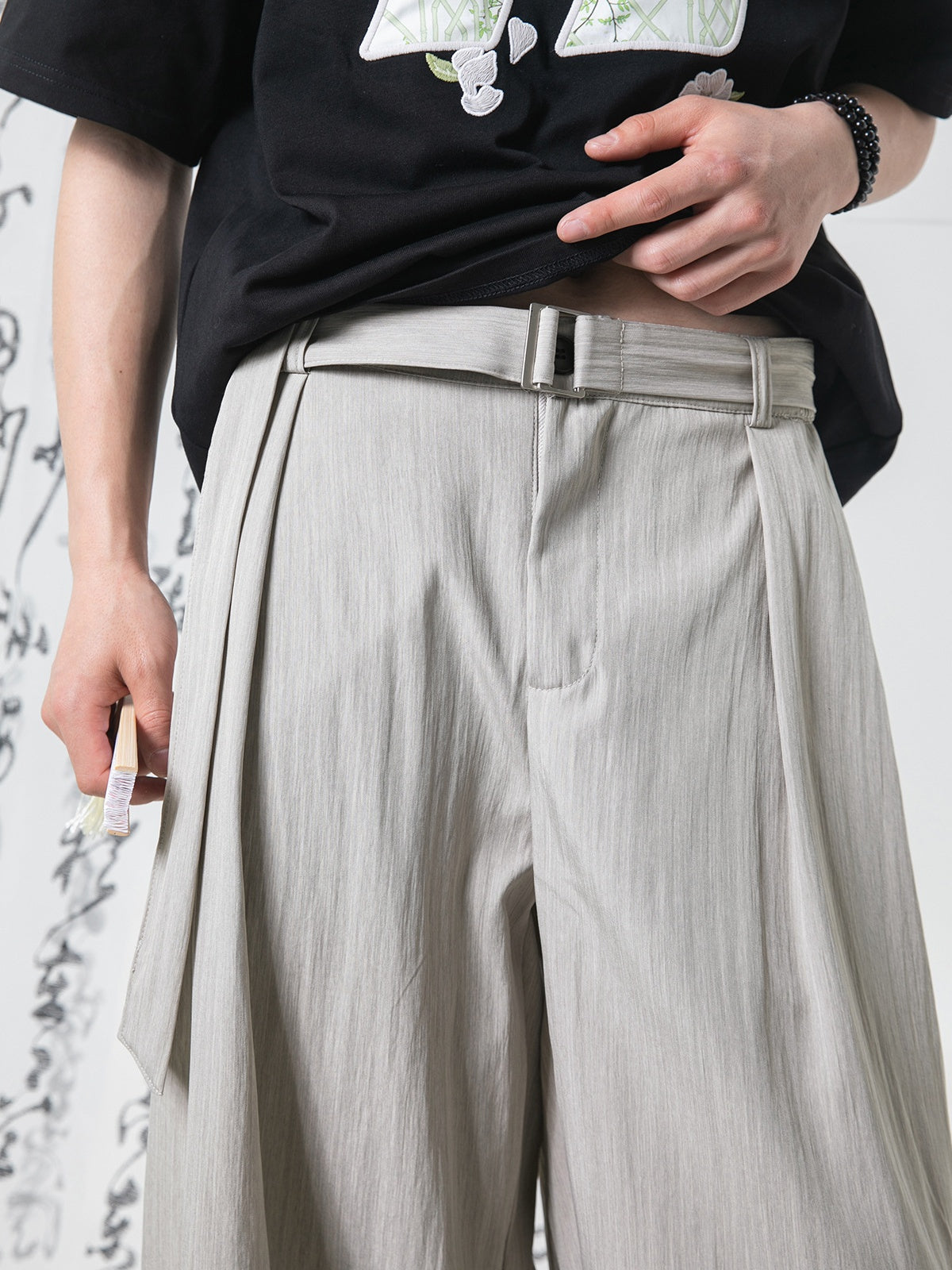 Retro Old Money Style Loose-fit Pants