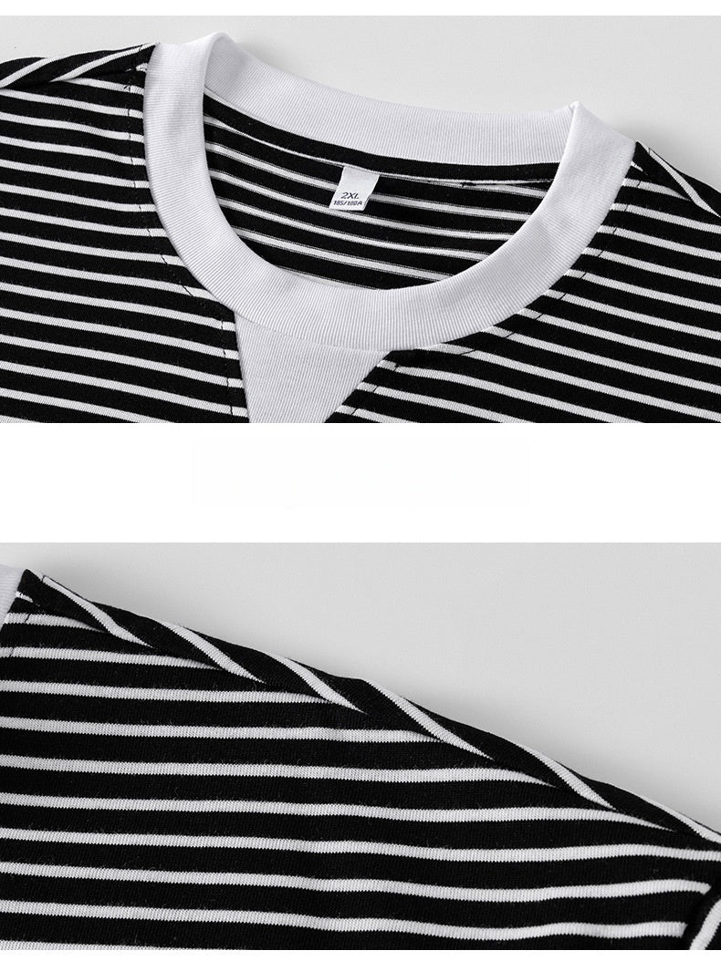 Layered-look Stripes T-shirts