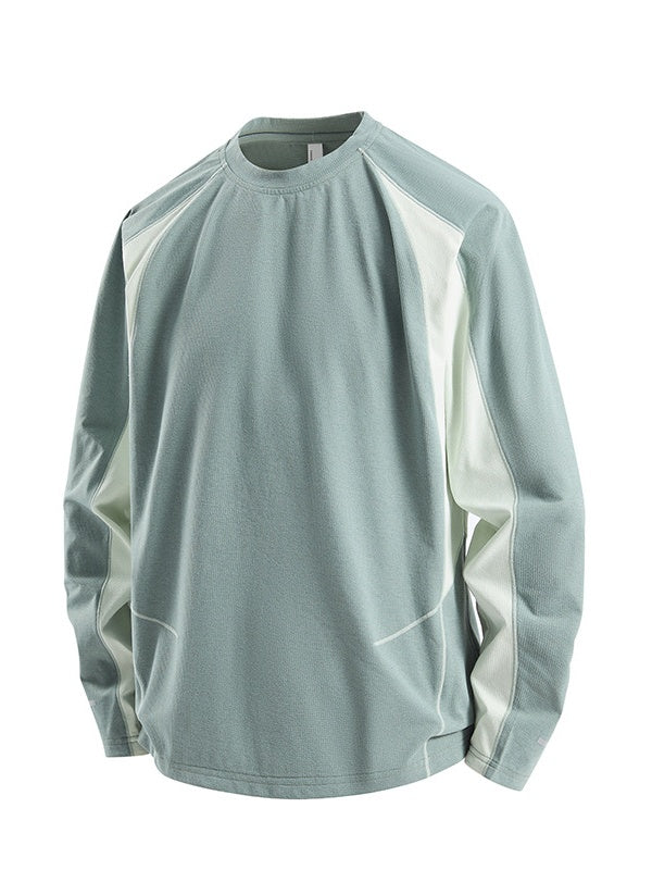 Quick-drying Sunscreen Loose-fit Color-blocked T-shirts