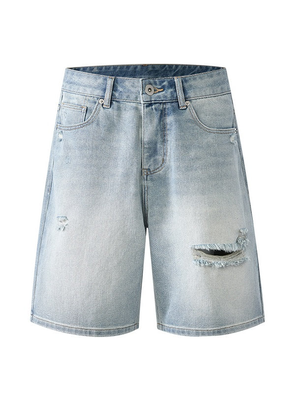Hole Denim Shorts