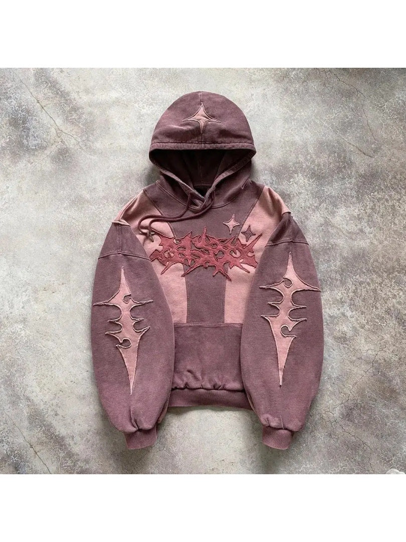 Neutral Color Block Hoodies