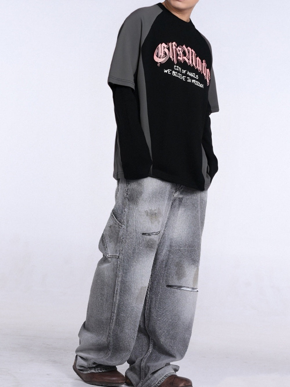 Liber Autumn Neutral wear Printed Creativity T-shirts