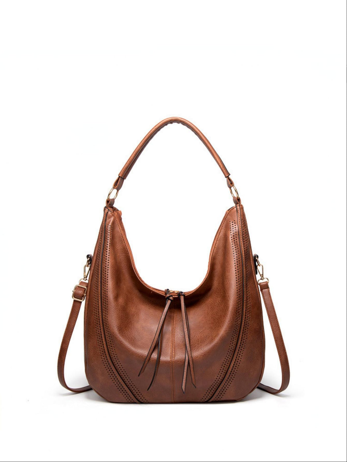 Tassel Openwork Shoulder Bag