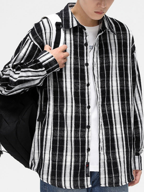 Stripes Plaid Shirts