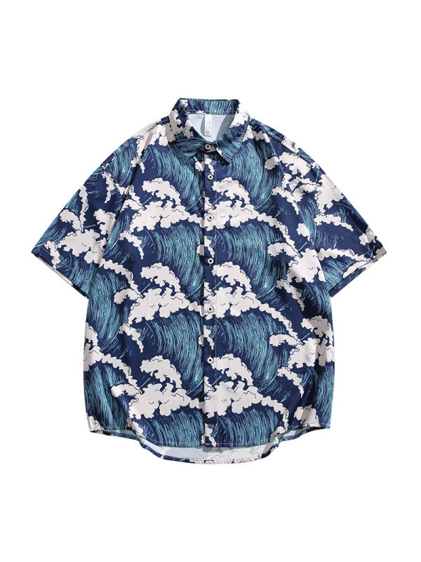 Hawaii Printed Loose-fit Beach Shirts