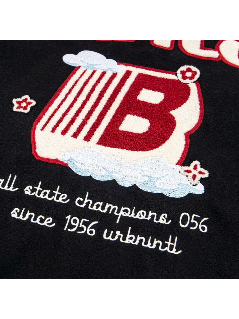 Letter Embroidery Splicing Hip Hop Baseball Uniform