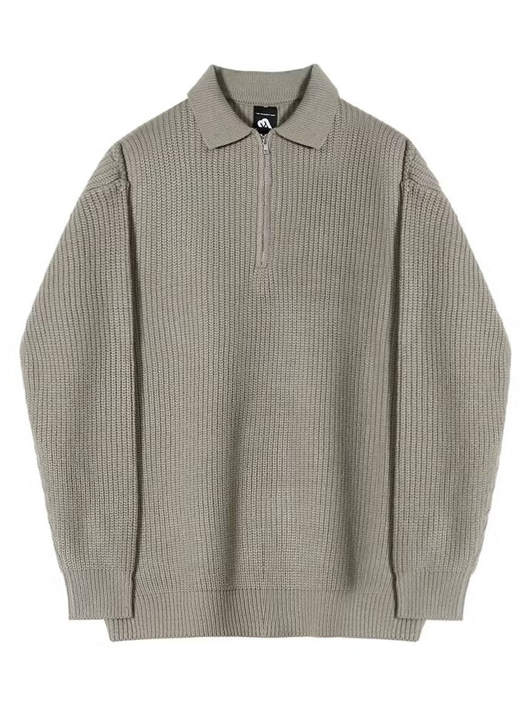 Liber Autumn Men's Solid Color Sweaters