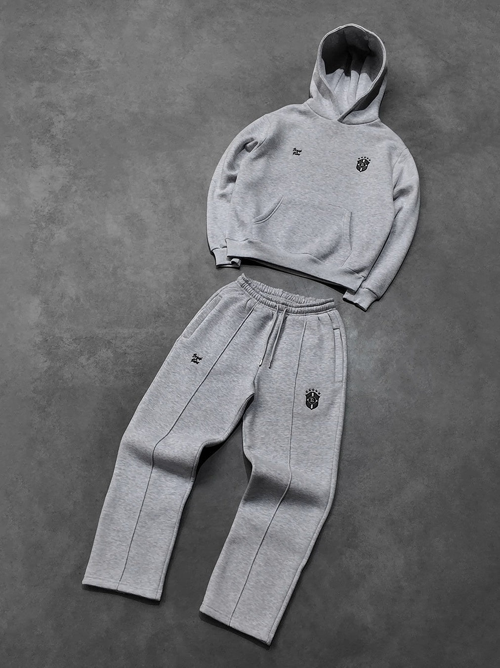 Embroidery Hoodies Set