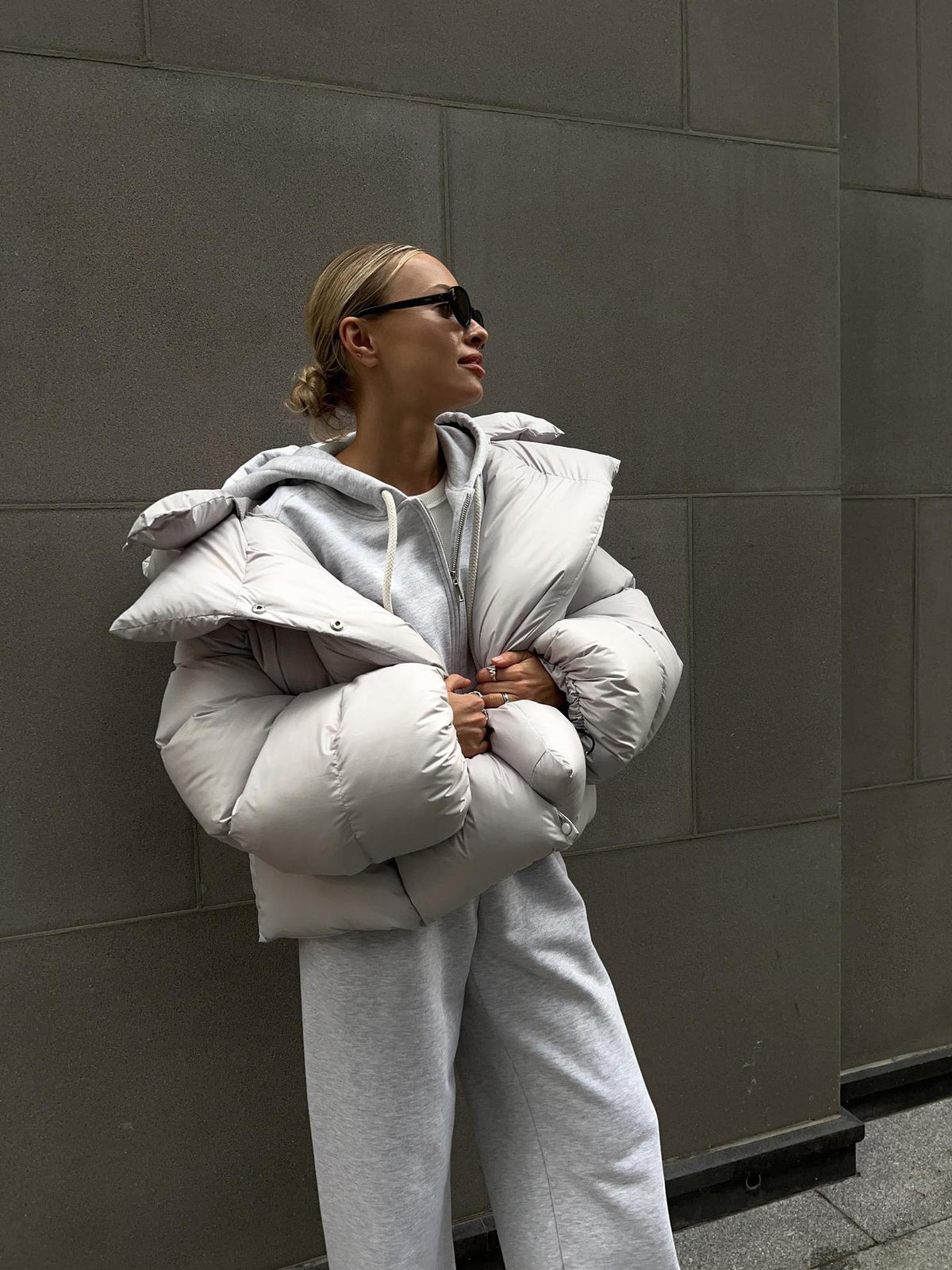 Trendy Puffer Jacket/Padded Coat - Street Style Short Hooded Puffer Jacket