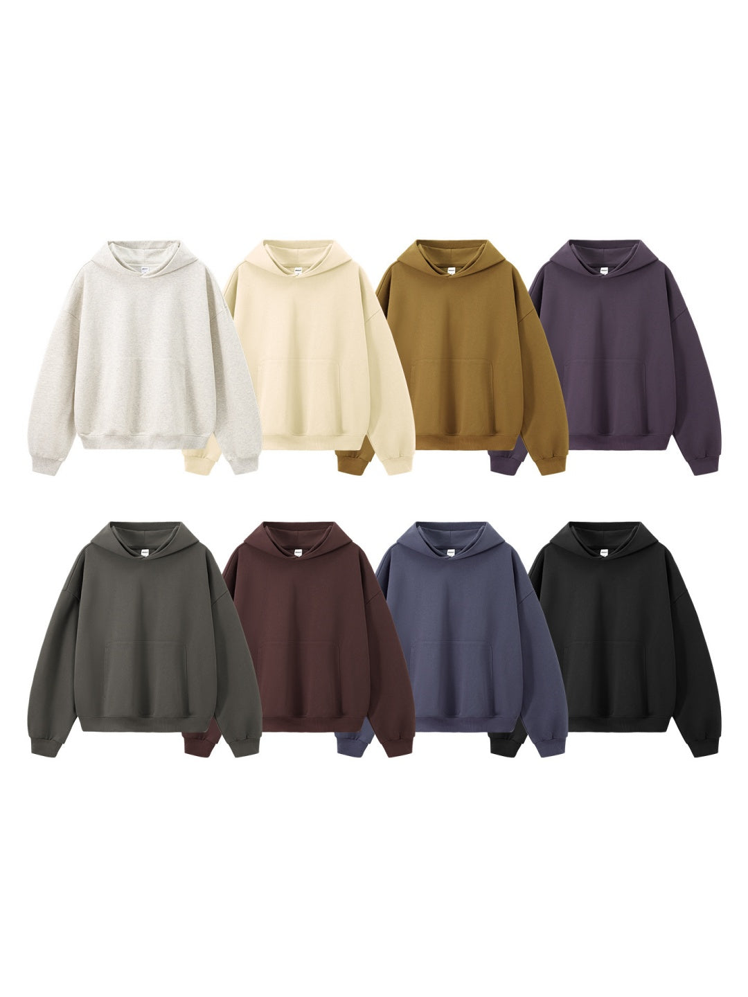 Liber Autumn Neutral wear Solid Color Sweatshirts&Hoodies