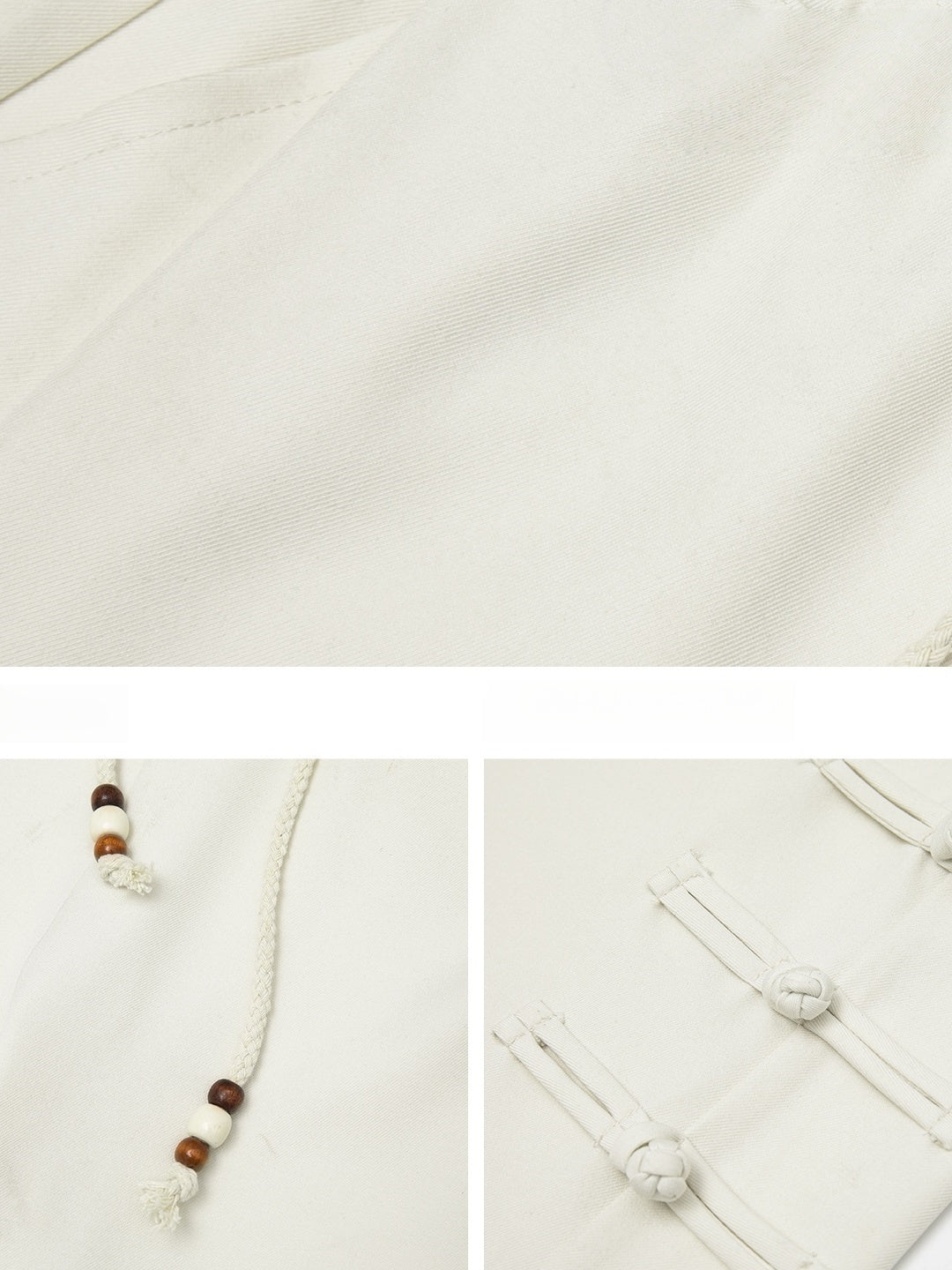 New Chinese Style Chinese Knot Design Loose-fit Pants