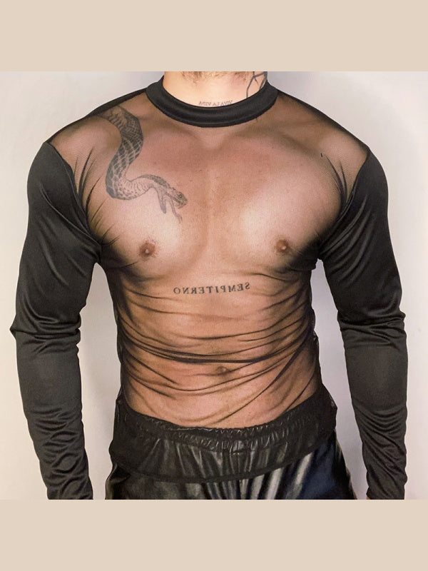 Sexy Mesh Perspective Lightweight T-shirts