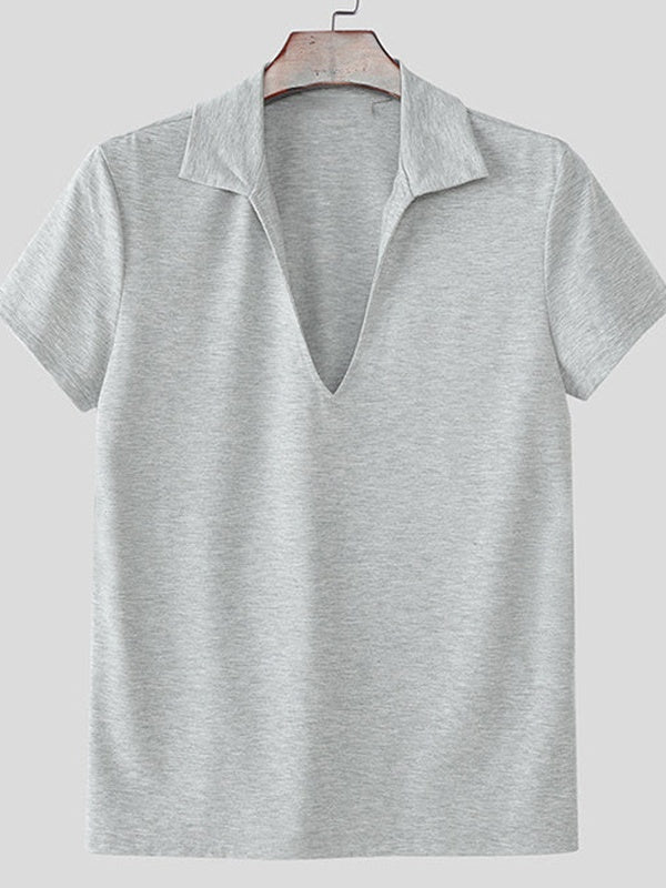 Leisure V-neck Comfort Breathable T-shirts