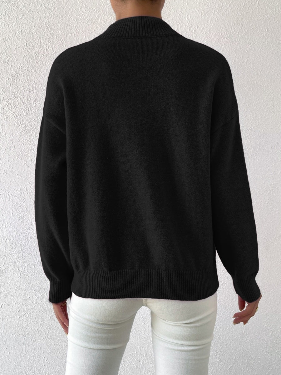 Pullover Turtleneck Thread Daily Work Sweaters