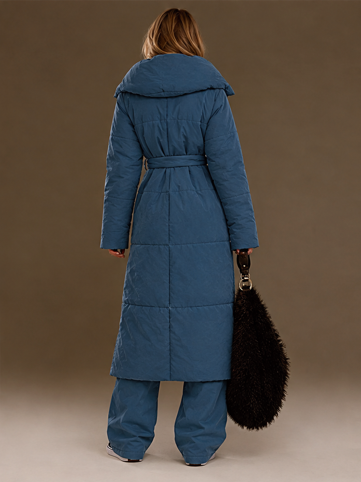 Loose-fitting, Casual, Warm, Long Stand-collar Cotton Coat/long Cotton-padded Jacket