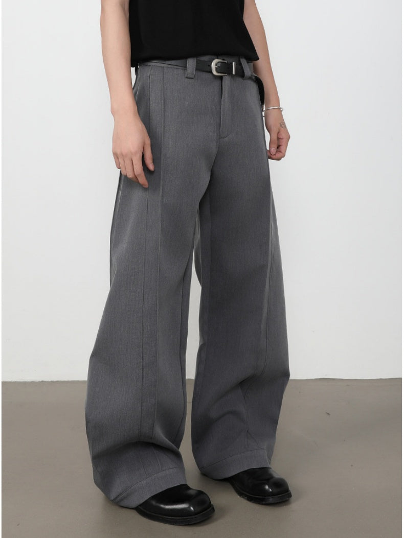 Retro Machete Stereo Gathering Cleanfit Dress Pants Pants