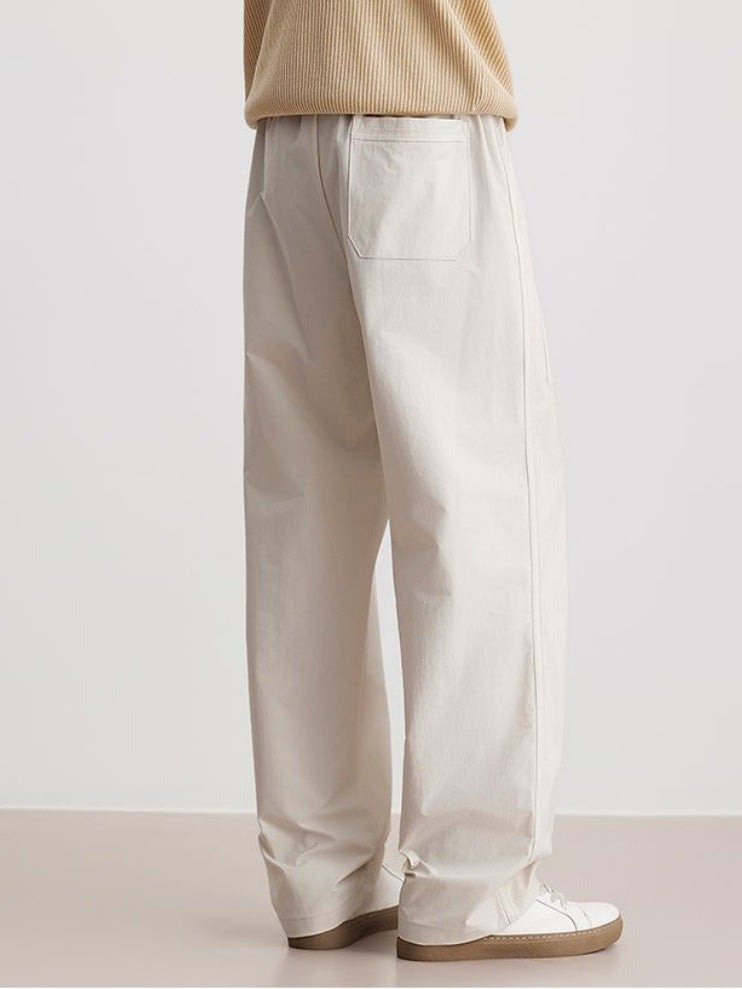 Loose-fit Straight-fit Cooling Sensation Wide-leg Pants