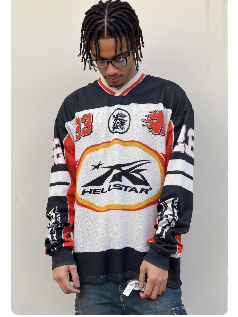 Neutral wear Printed Letter Long-sleeved T-shirt