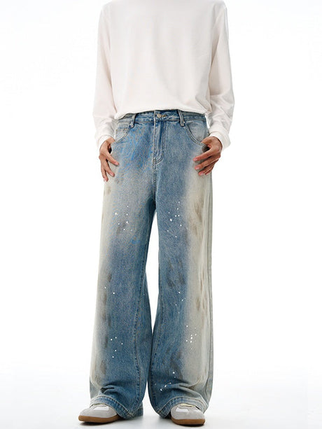 Gradient Straight-leg Jeans