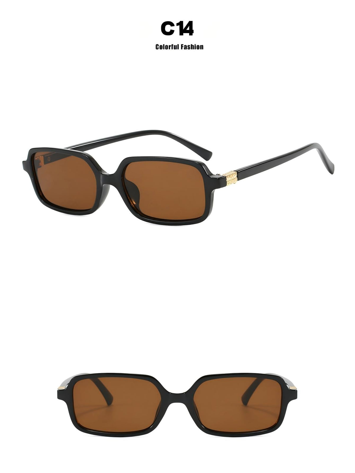 Kleine quadratische Sonnenbrille