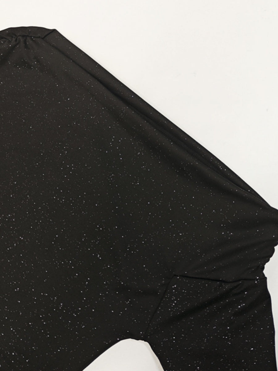 Liber Autumn Women's Pleated One shoulder Maxi Dresses