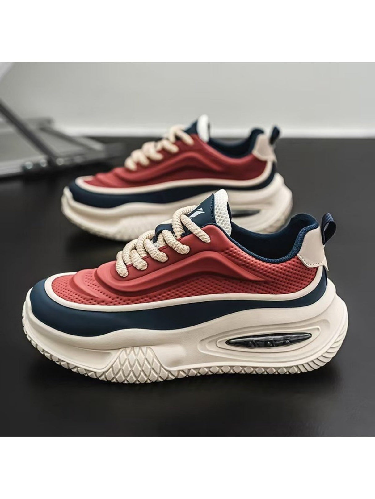 Liber Four Seasons Colorblock Thick-soled Men's Casual Sports Shoes