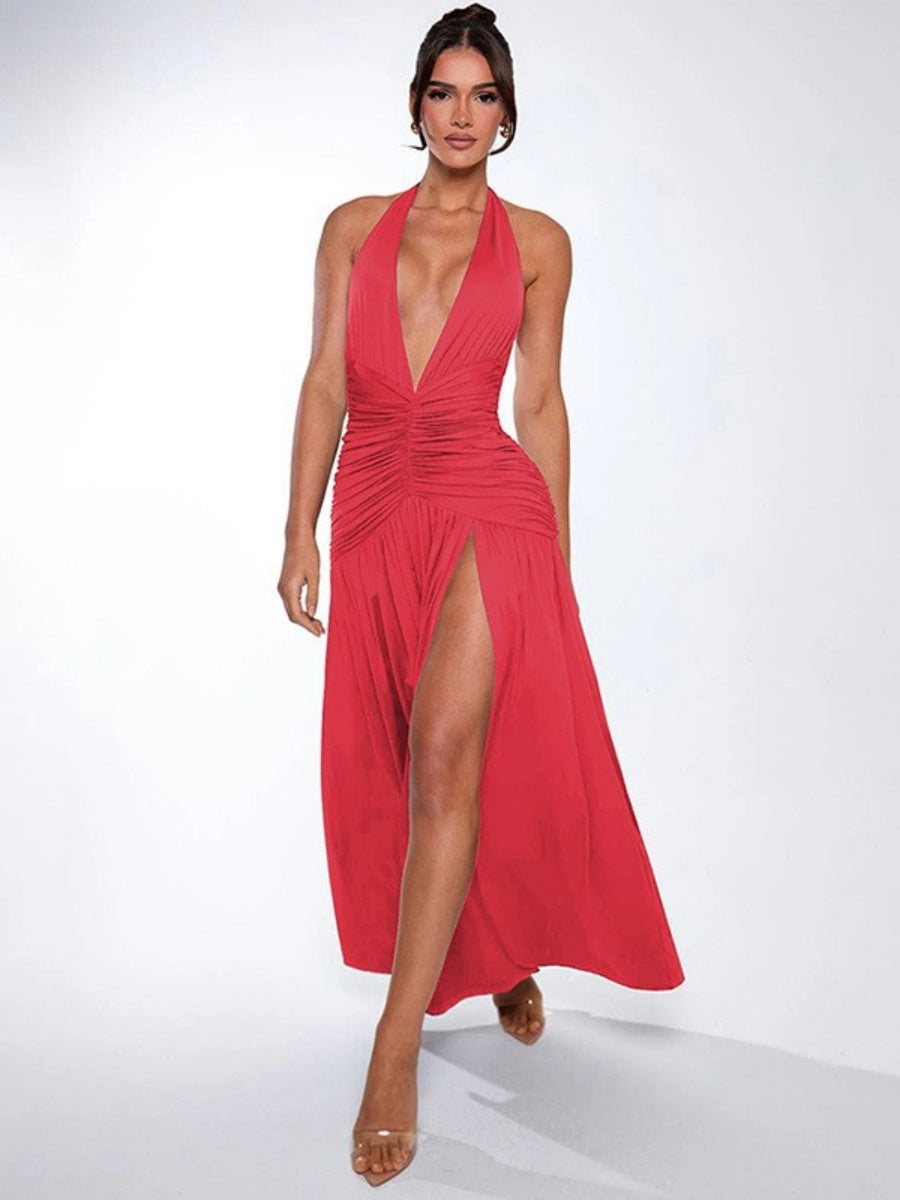 Liber Summer Women's Backless Maxi Dresses