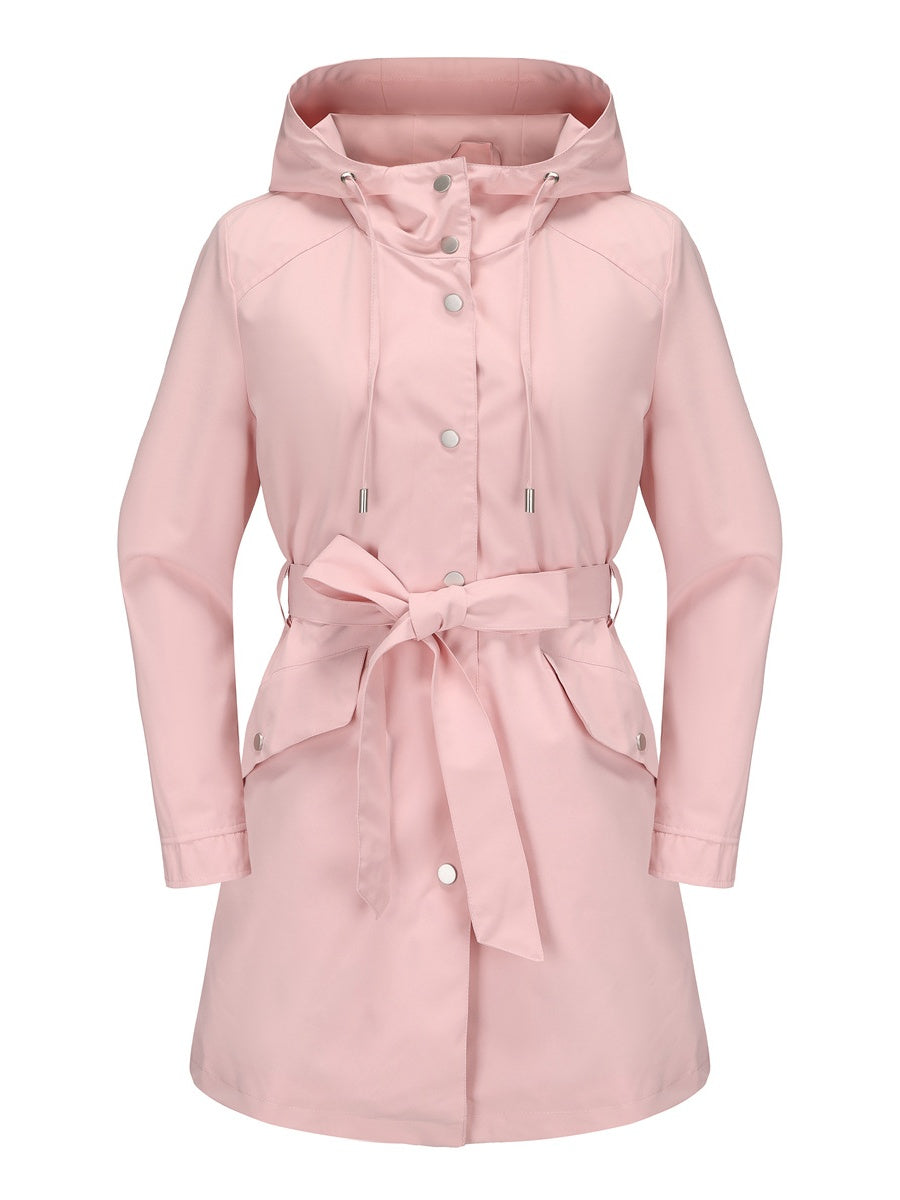 Removable Cap Water Proof Long Sleeve Thin Zipper Jackets