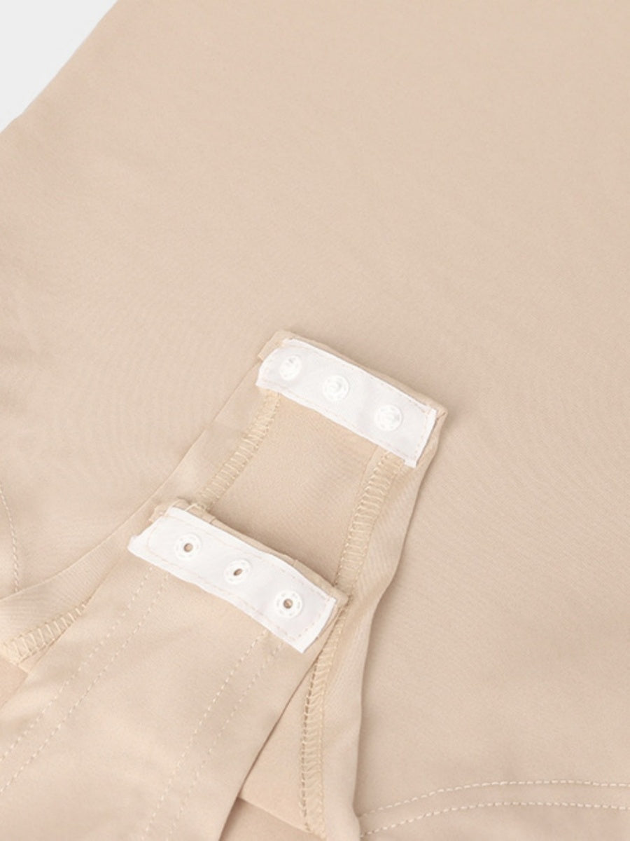 Slim Fit U-neck Long Sleeve Slimming Bodysuit