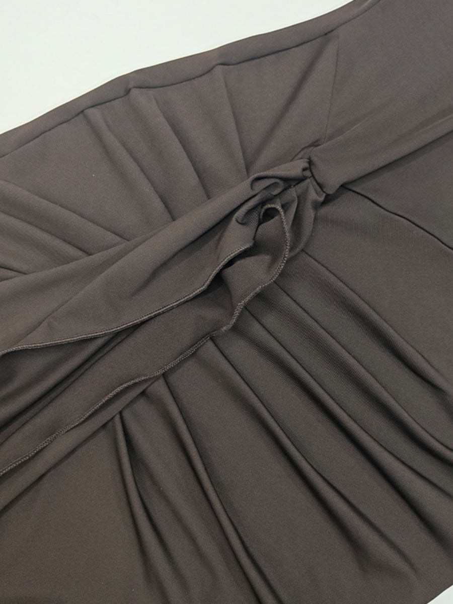 Liber Autumn Women's Slit Bandage Maxi Dresses