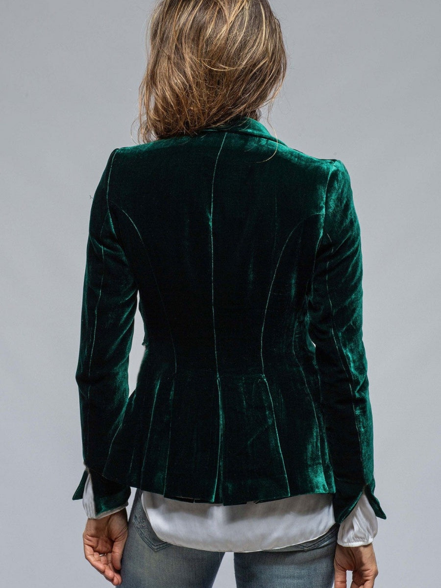 Velvet Long Sleeve Pocket Blazers