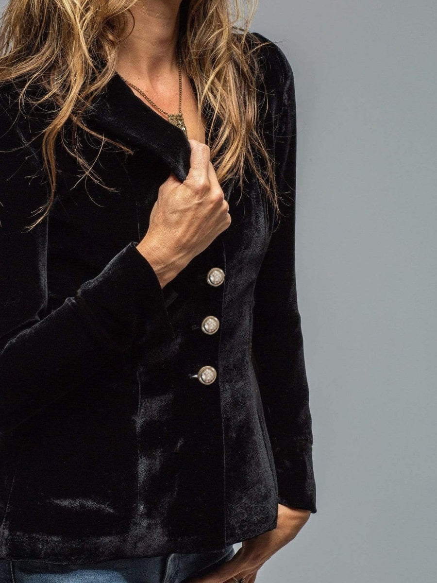 Velvet Long Sleeve Pocket Blazers