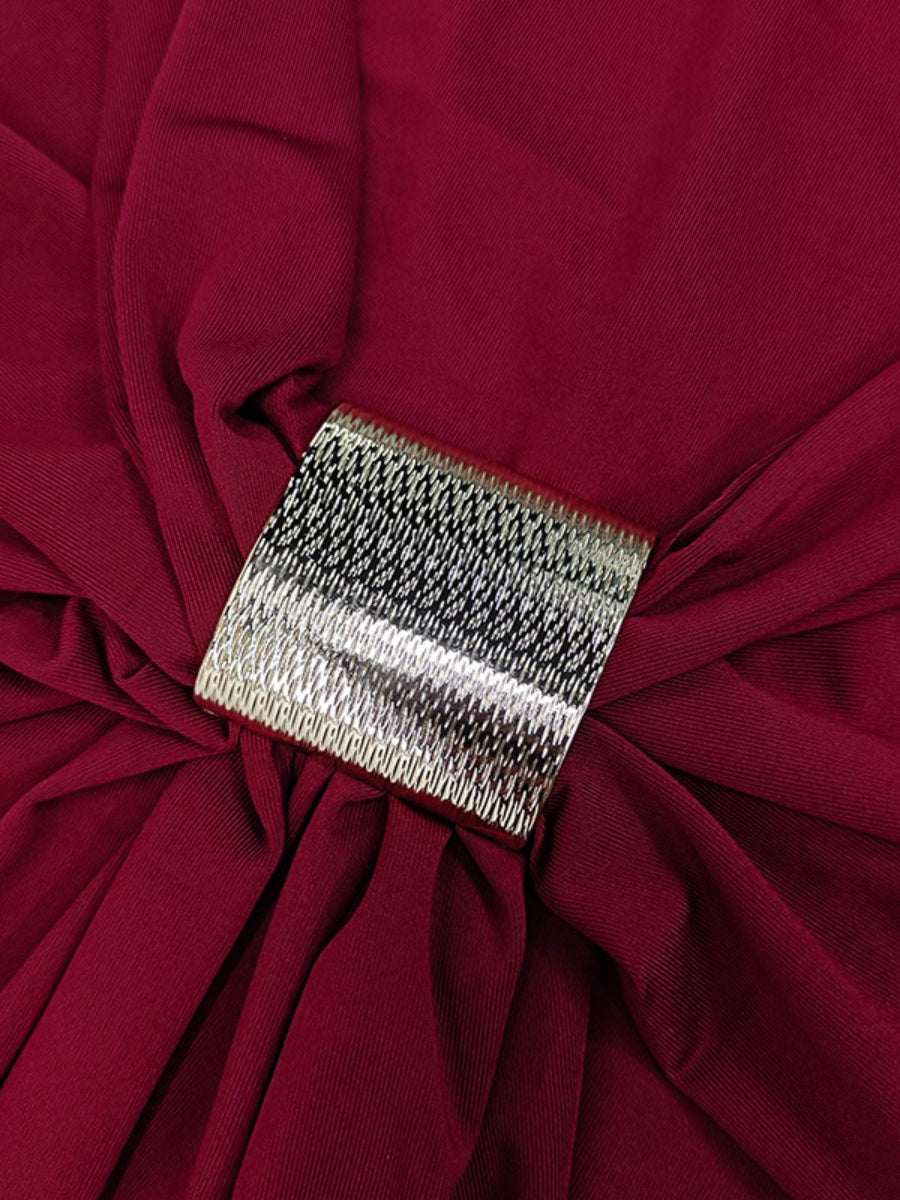 Liber Autumn Women's Bandage Off Shoulder Maxi Dresses