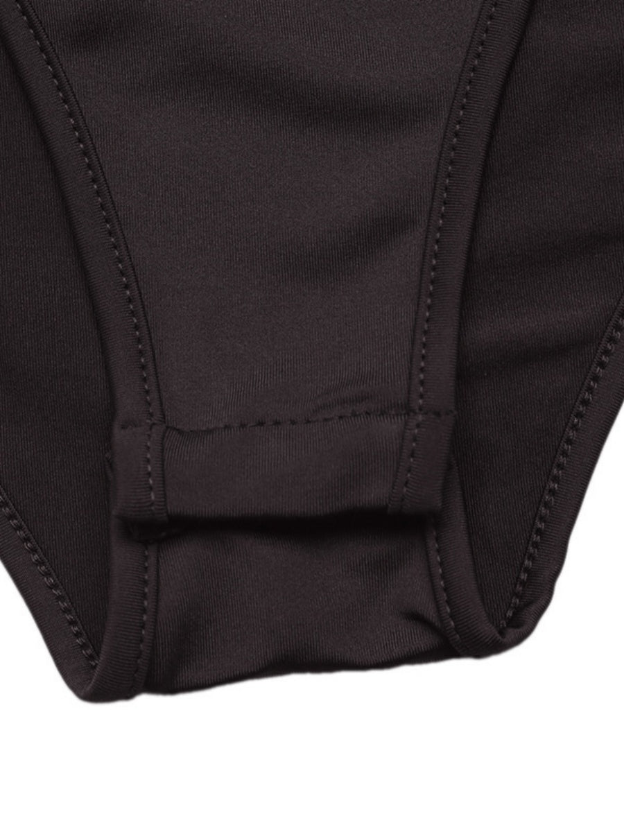 Heart-shaped Square Neck Long-sleeved Knitted Slim-fit Bodysuit/trousers