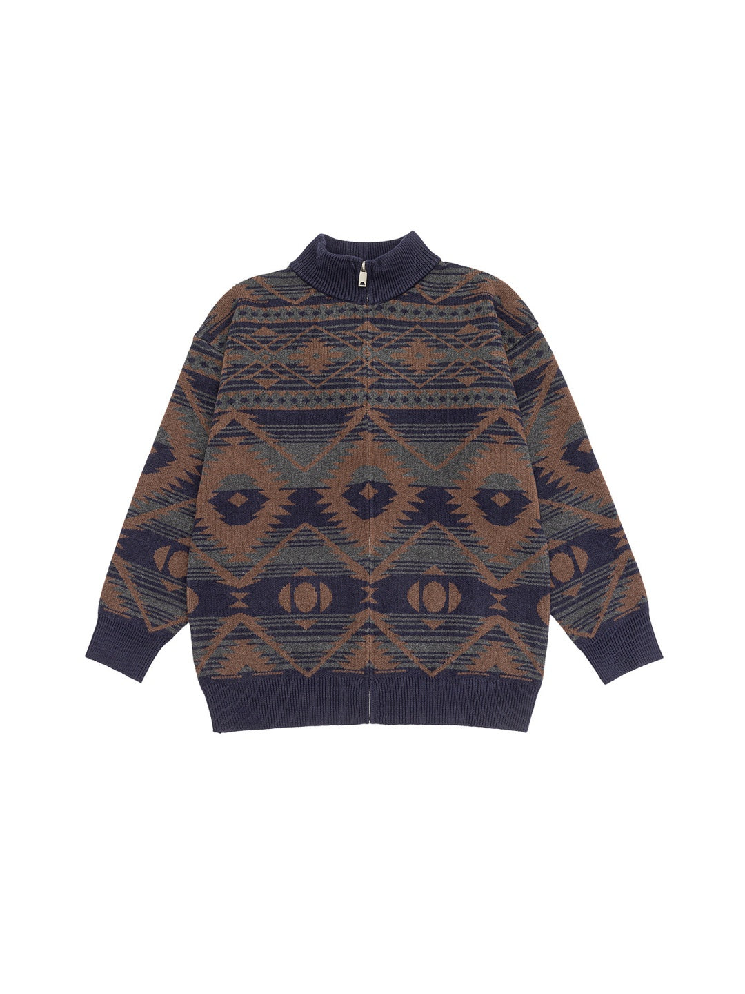 Contrasting Colors Ethnic Style Leisure Sweaters Cardigan