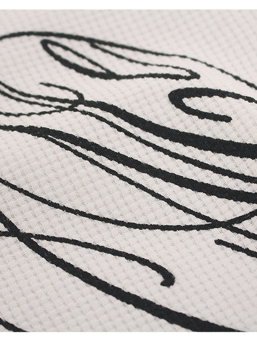 Simplicity Letter Printed T-shirts