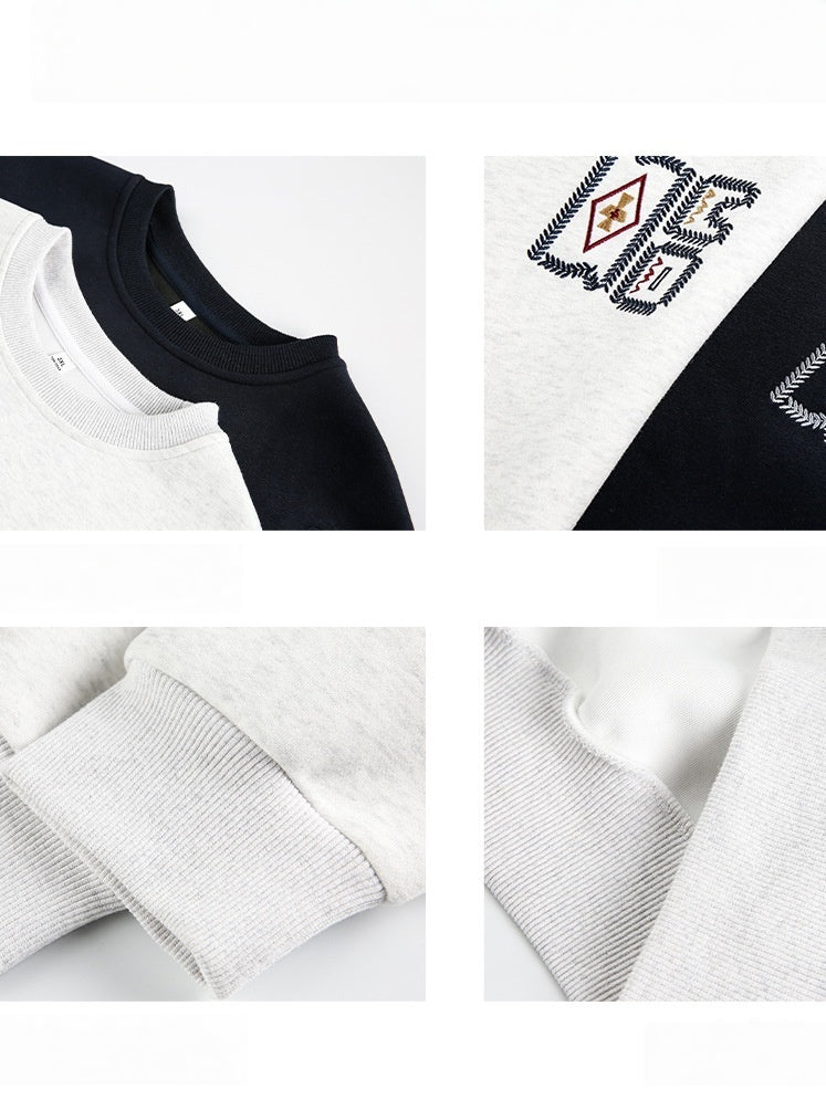 Liber Autumn Neutral wear Embroidered Pattern Pattern Sweatshirts