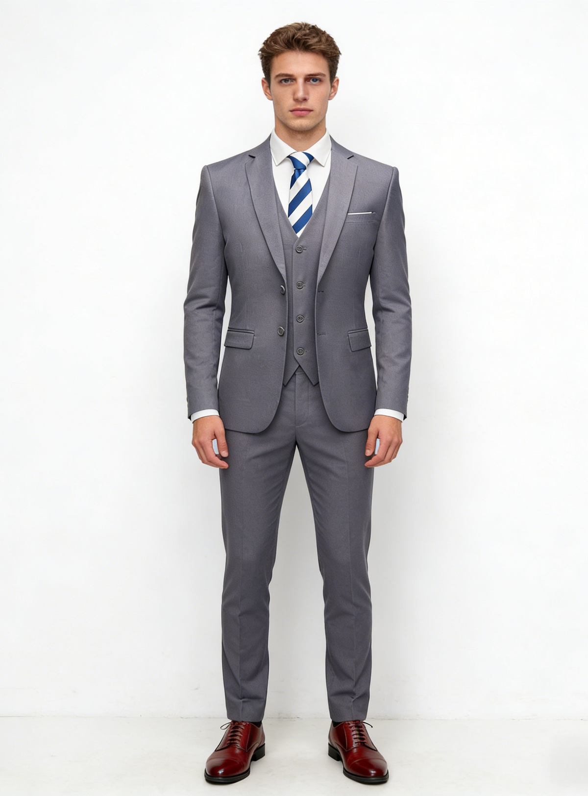 Slim-fit Business Suit Set 3-piece Sets