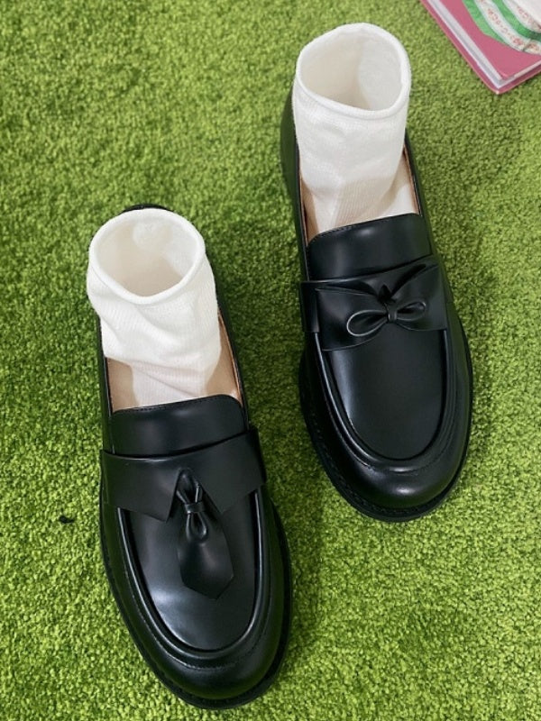 BIUCILI Paradox, The Same Style Worn By Karena Ng Original Designer College Women's Single Shoes, Leather Shoes, Loafers