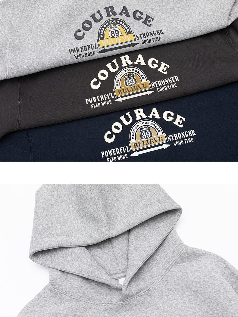 Letter Print Hooded Sweatshirts&Hoodies