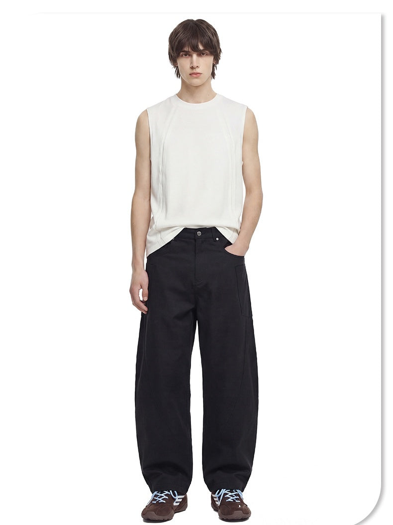 Retro Wide-leg Machete Cargo Trousers