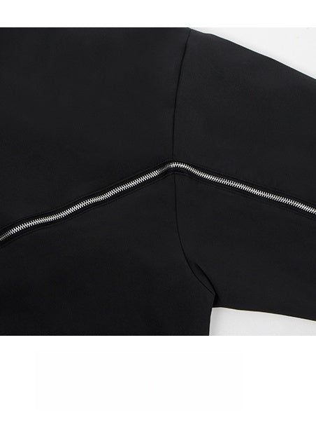 Liber Autumn Neutral wear Zipper decoration Letter Jackets