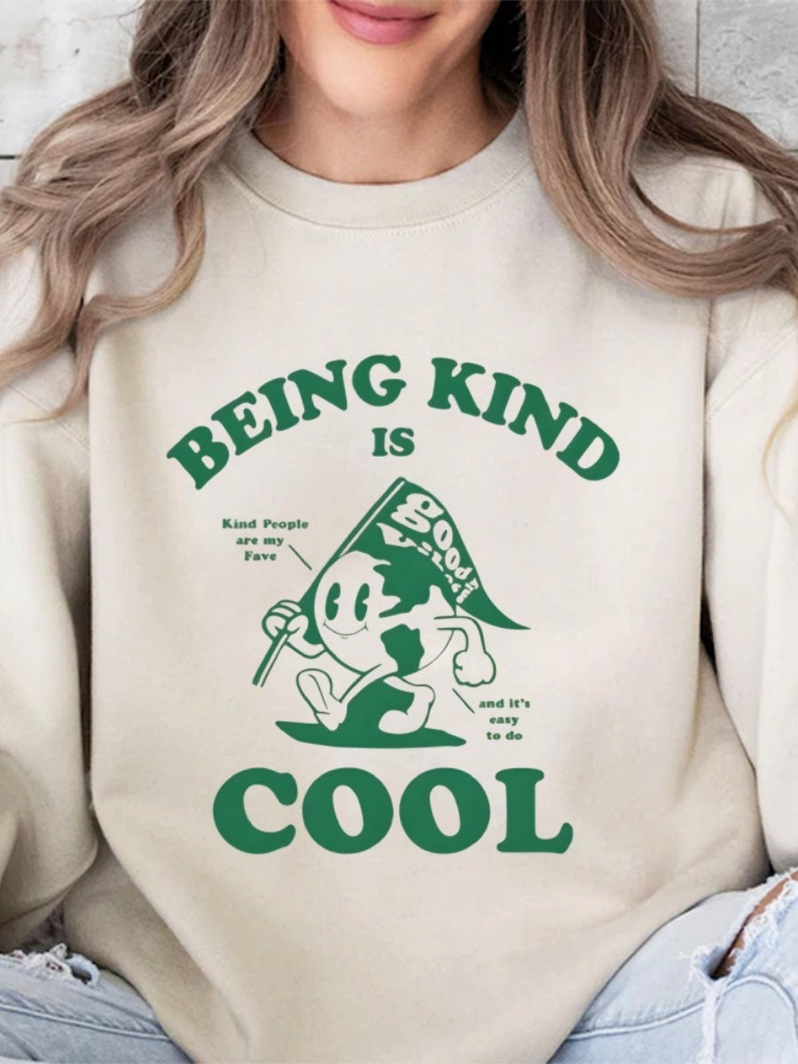 Pullover Pattern Printed Sweatshirt
